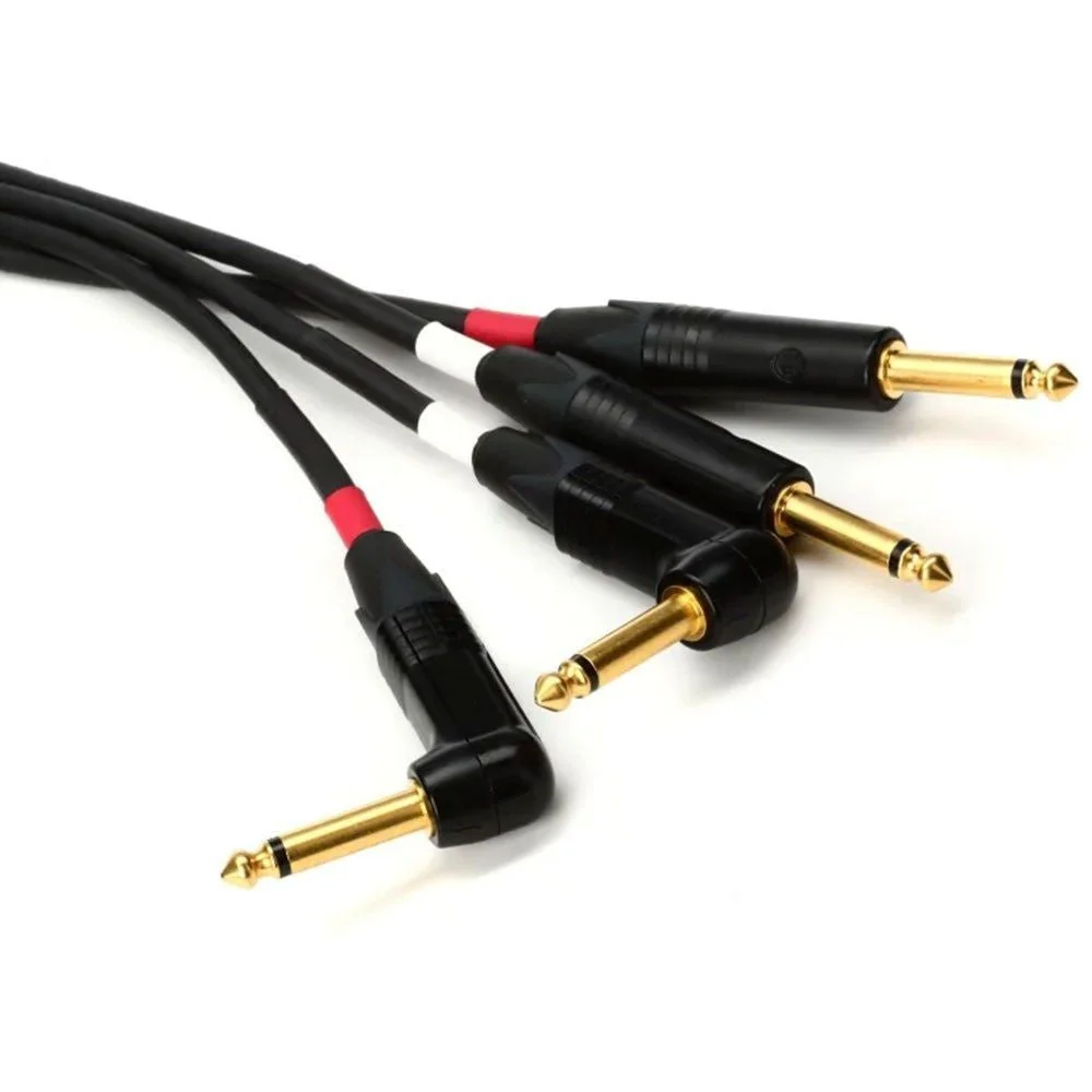 Mogami Gold Stereo Keyboard TS-TS Right-Angled Cable Set (6ft) - Image 3