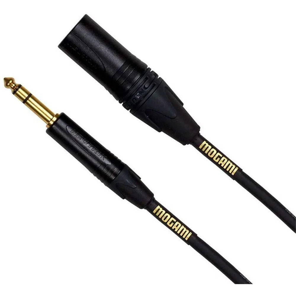 Mogami Gold TRS - XLR Male Balanced (10ft) Mono Cable