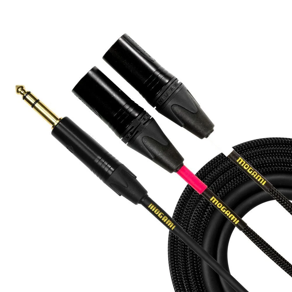 Mogami Insert Cable 1/4" TRS to XLRM & XLRF (12ft)