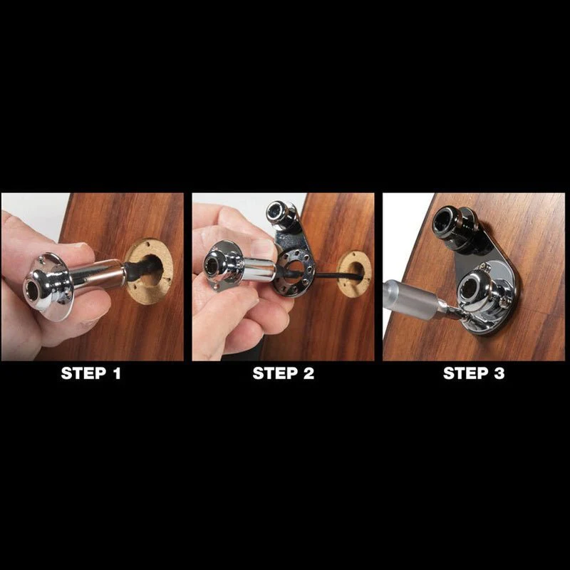 Music Nomad Acousti-Lok Strap Lock Adapter for 3 Screw Output Jacks & End Pins - Image 8