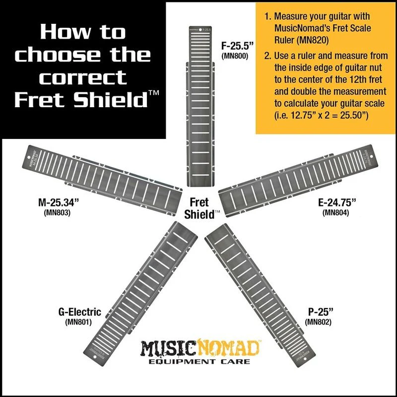 Music Nomad "Fret Shield" Fretboard Protector Guard for 25.5" Guitar Fret Scale - Image 5