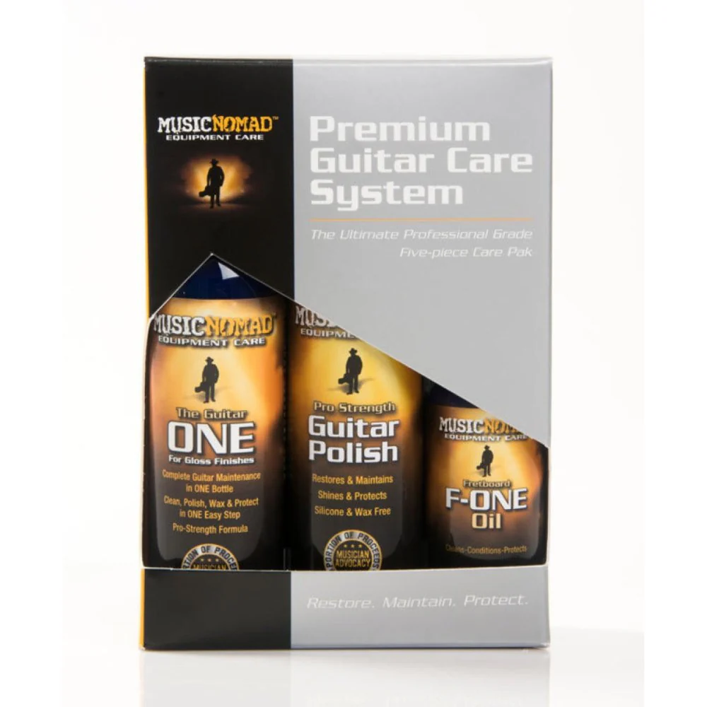 Music Nomad MN108 Premium Guitar Care Clean & Polish Kit 5 Piece