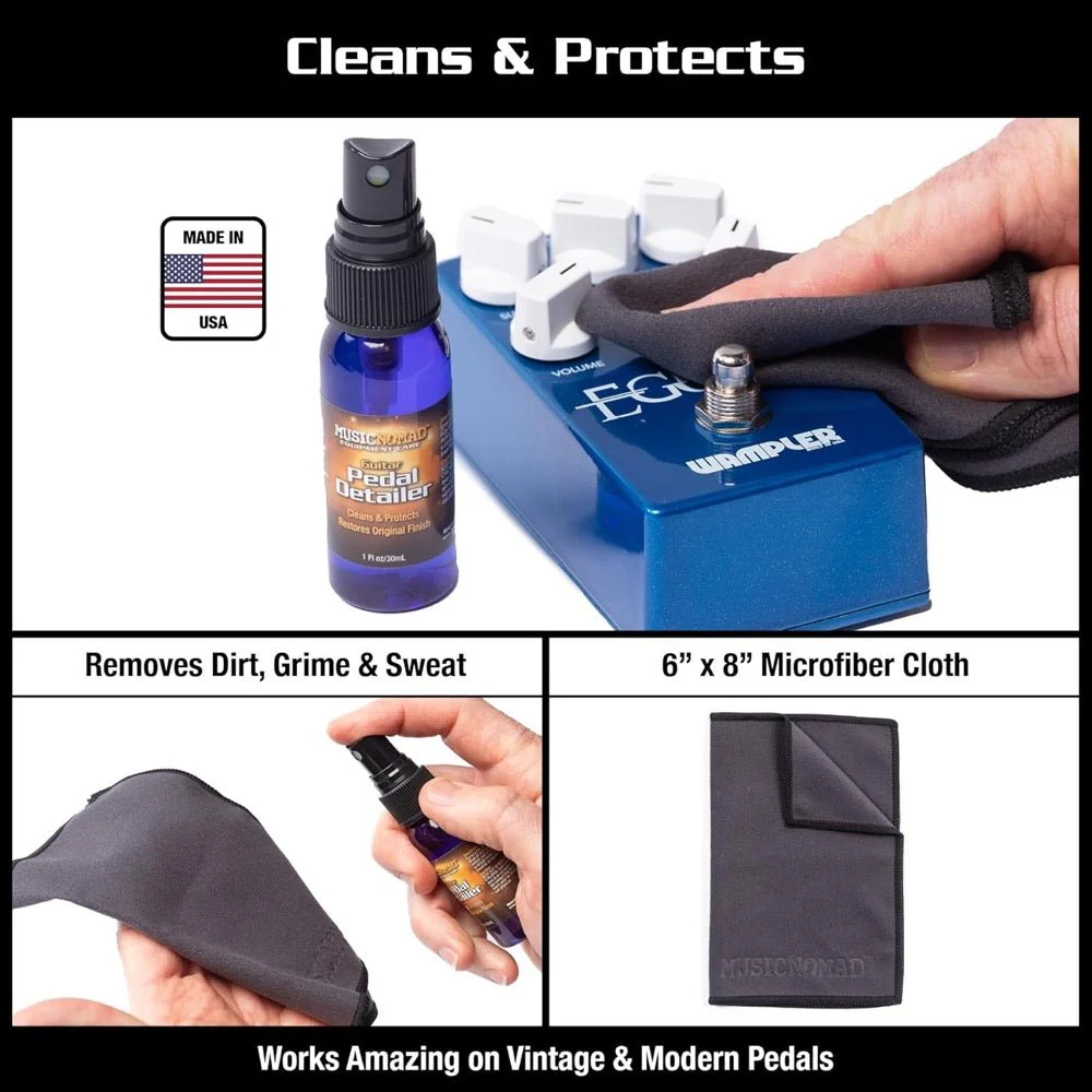 Music Nomad MN286 Guitar Pedal Cleaning & Care Kit w/ Contact Cleaners & Hex Wrench Screw Set - Image 4