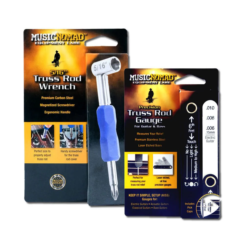 Music Nomad MN611 Truss Rod Neck Relief Measure & Adjust Kit for GIBSONĀ® / PRSĀ® w/ Magnetised Carbon Steel Screwdriver - Image 2