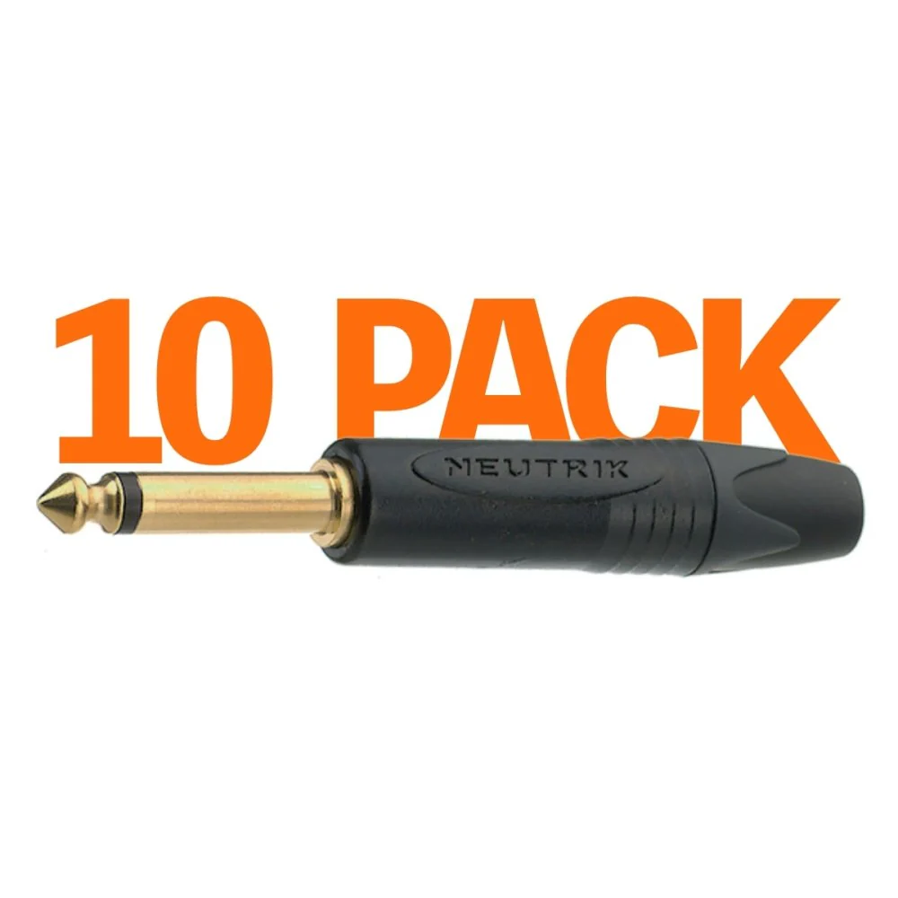Neutrik NP2X-B 1/4" Audio Connector Black & Gold - Image 4