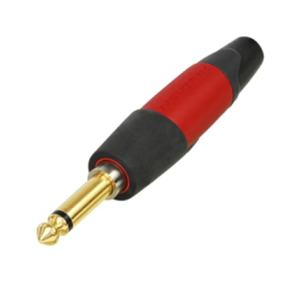 Neutrik NP2XX-SILENT SilentPlug TS Mono Jack w/ Silent Switch Red/Gold