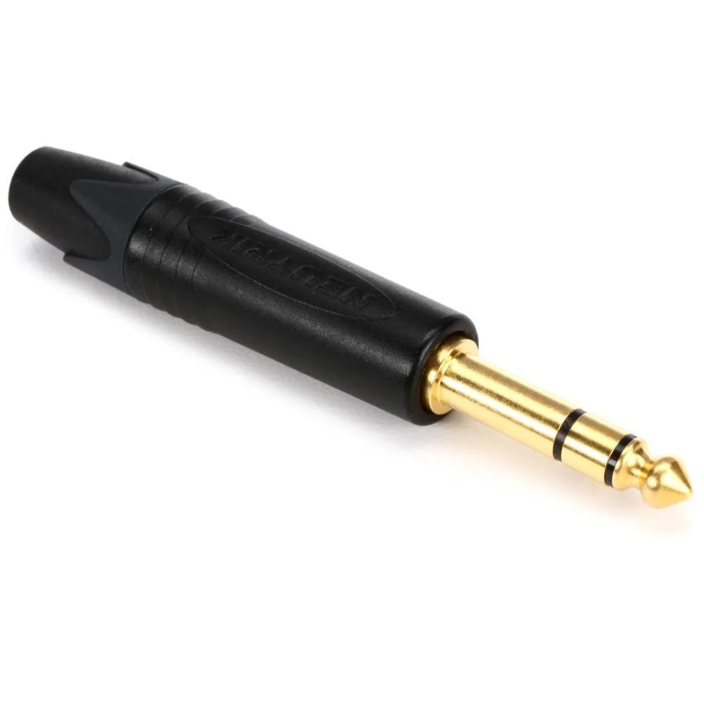 Neutrik NU-NP3X-B TRS Stereo Jack Plug Gold contacts Black shell - Image 2