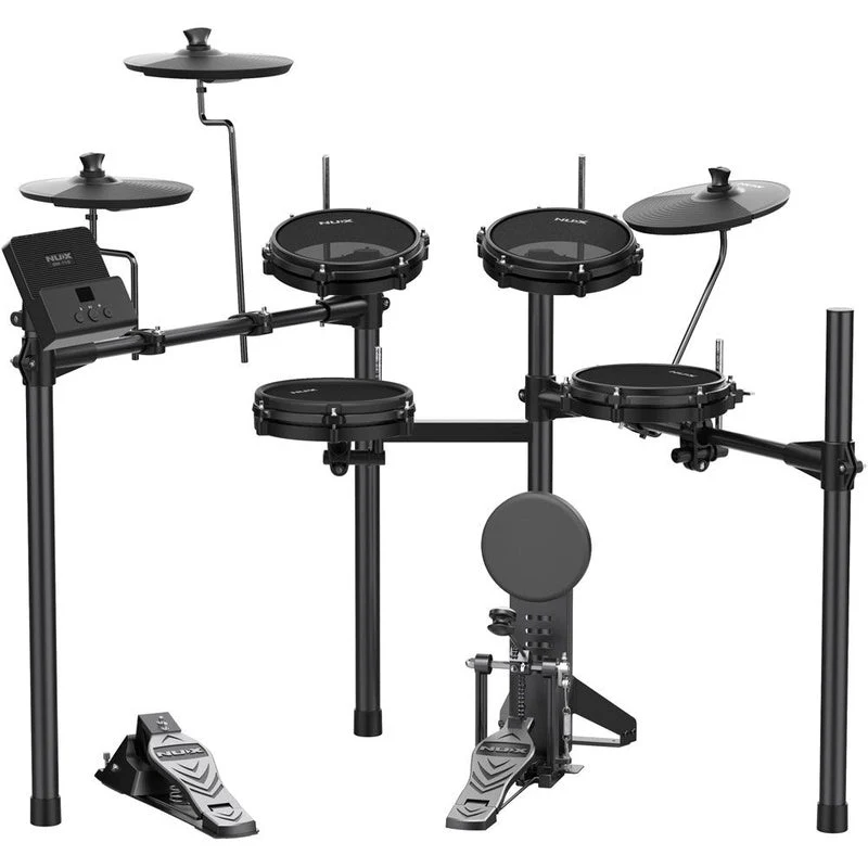 NUX DM110 Portable 8-Piece Electronic Drum Kit with Mesh Heads