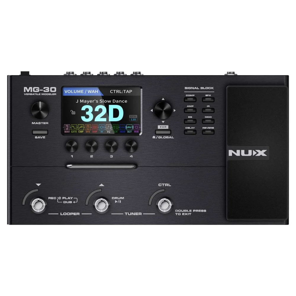 NUX MG-30 Versatile Guitar Modelling Processor w/ Impulse Response Multi Effects Pedal - Image 4