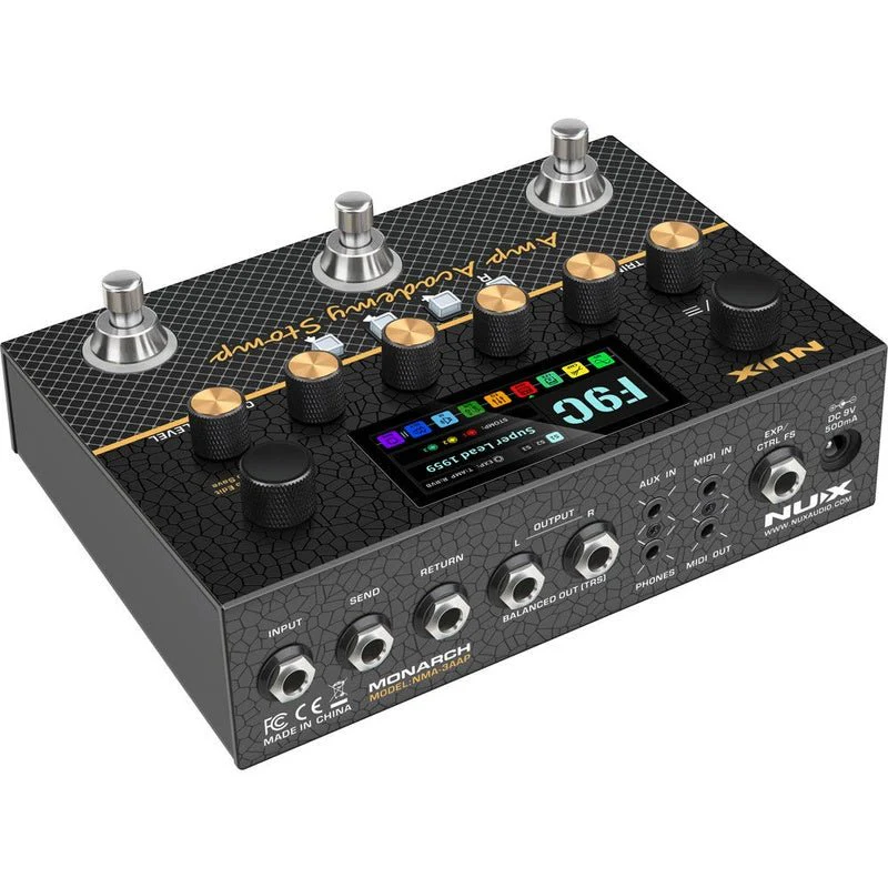 NUX Monarch Series Amp Academy 3-Footswitch Stomp Compact Modeler - Image 7
