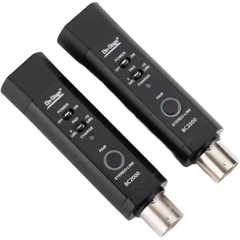 On Stage BC2000V2 XLR-Equipped, Rechargeable Stereo Bluetooth Converter