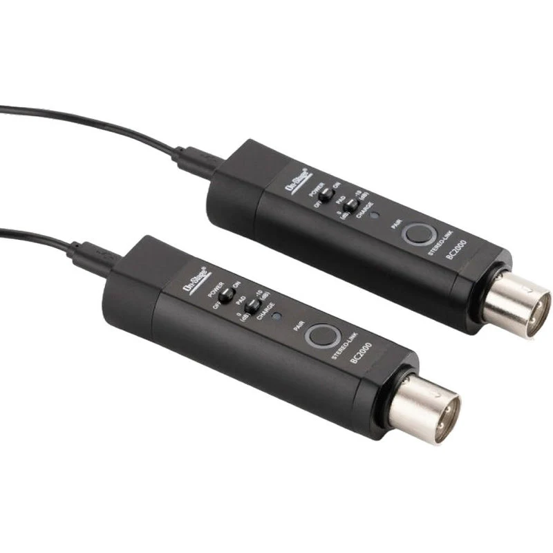 On Stage BC2000V2 XLR-Equipped, Rechargeable Stereo Bluetooth Converter - Image 5