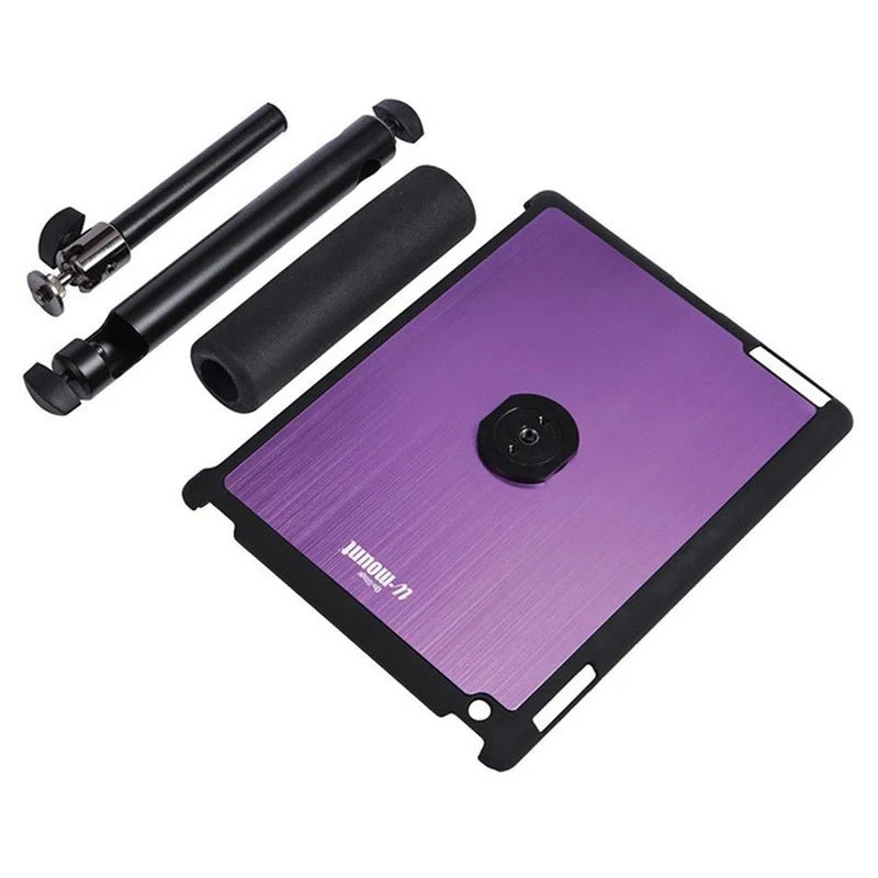 On Stage iPad Snap On Cover with Mounting Bar in Purple