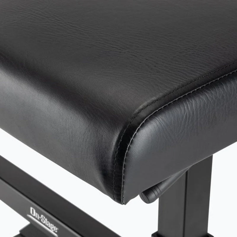 On Stage KB5503B Height-Adjustable Keyboard Bench in Black - Image 10