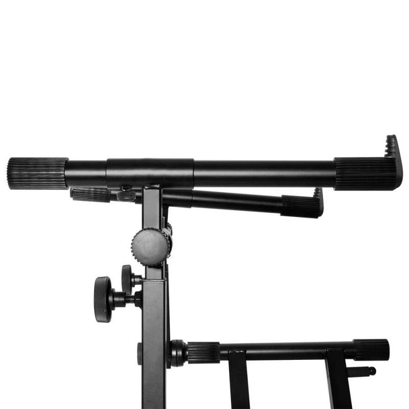 On Stage KS7292 Double-X Braced Ergo Lok Keyboard Stand with 2nd Tier - Image 4