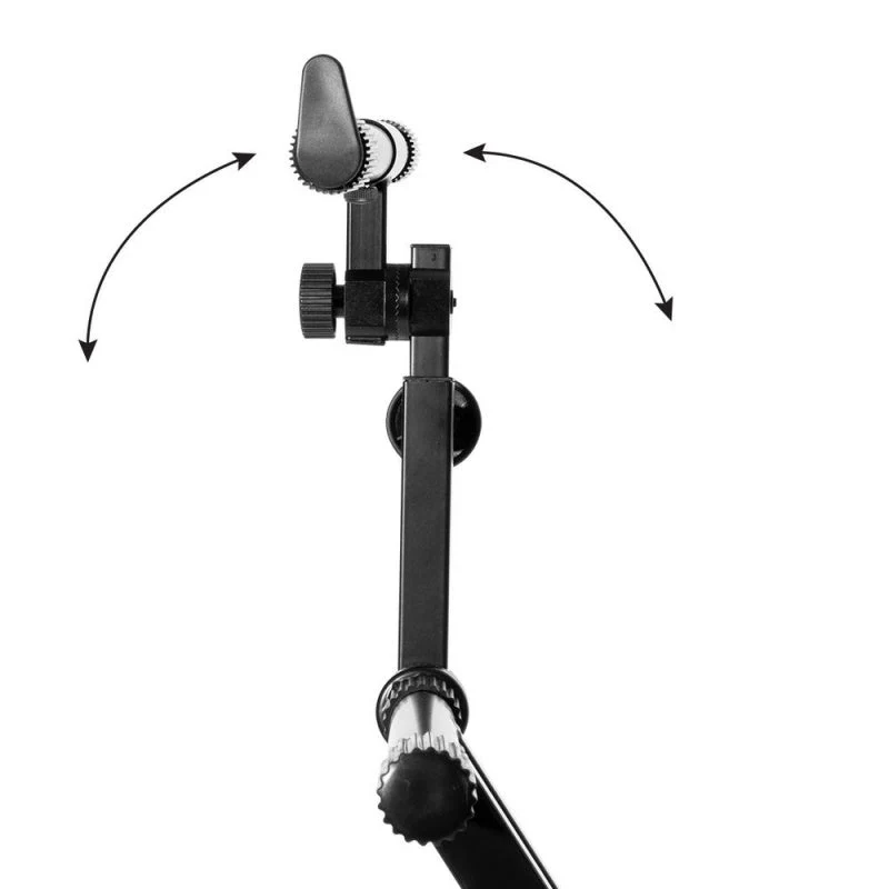 On Stage KS7292 Double-X Braced Ergo Lok Keyboard Stand with 2nd Tier - Image 7
