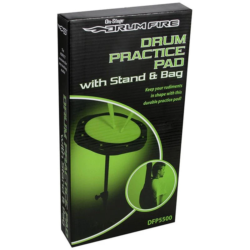 On-Stage Practice Pad Kit with 8" Pad, Stand & Bag - Image 4
