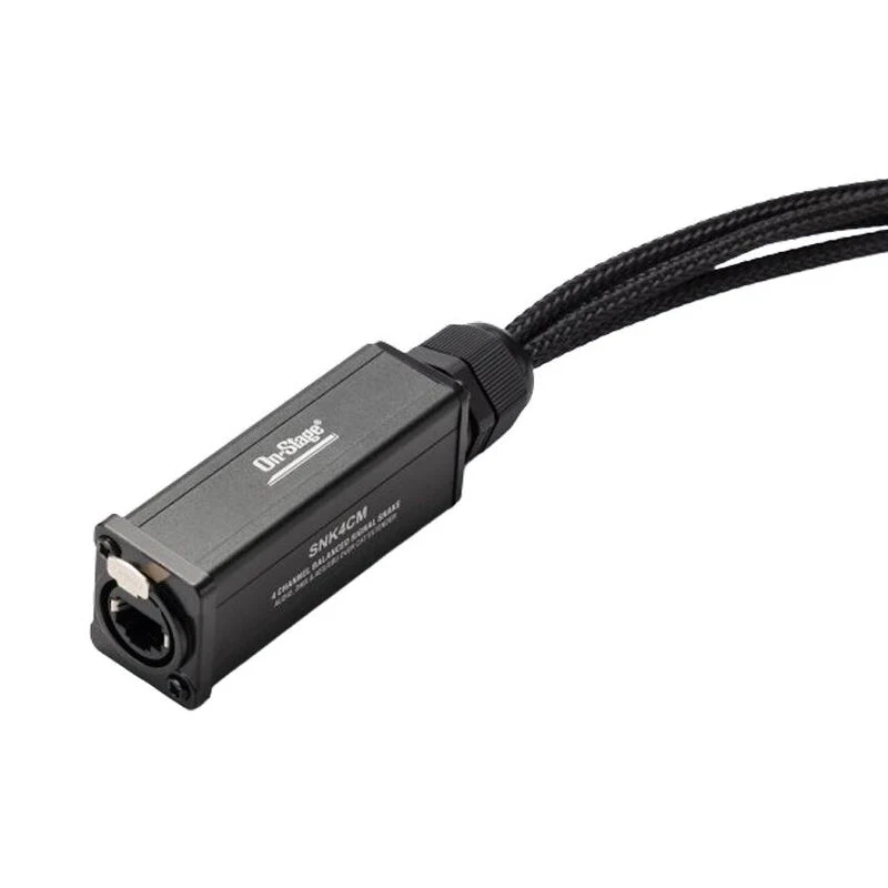 On Stage Production Grade 4-Channel Signal Snake Cable (4 x XLR Male - RJ45) - Image 2