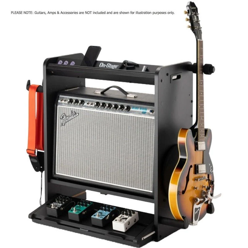 On Stage Professional Guitar Workstation in Black