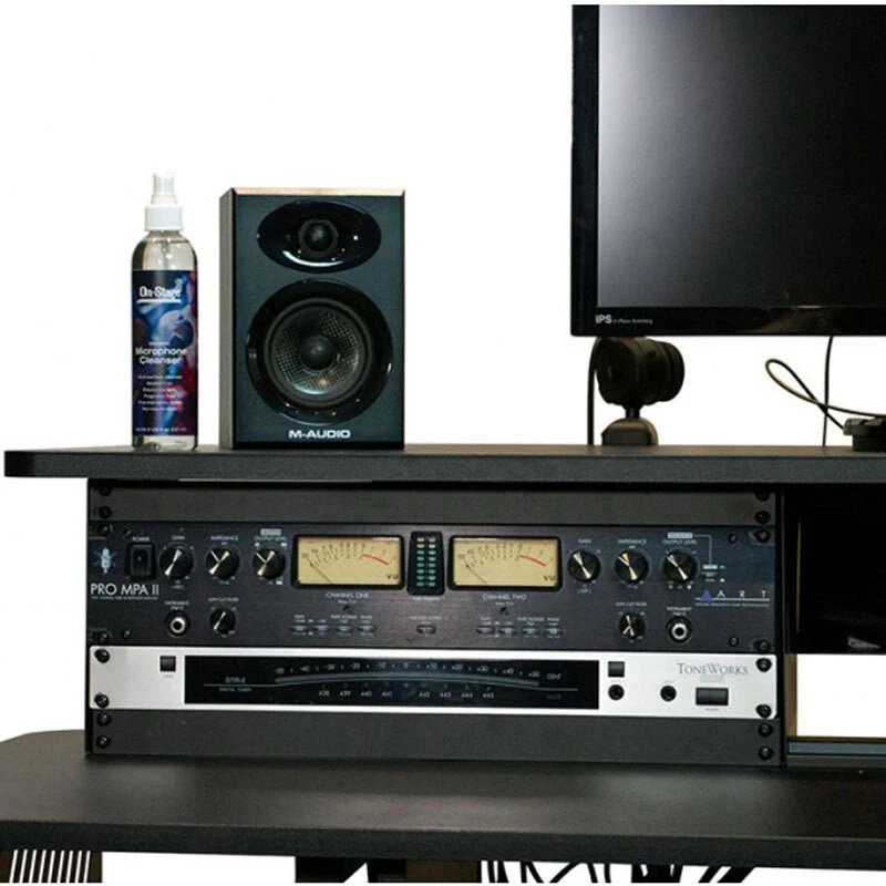 On Stage Professional Large Studio Workstation in Black - Image 6