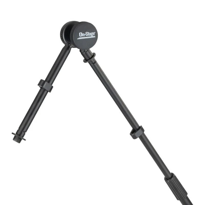 On Stage Tripod Studio Mic Boom with 7" Mini Boom Extension & Casters - Image 4