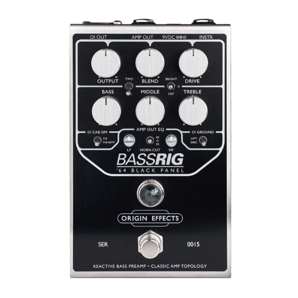 Origin Effects BassRIG 64 Black Panel Reactive Bass Preamp & DI Inspired by Fender Showman & Bassman Amp - Image 5