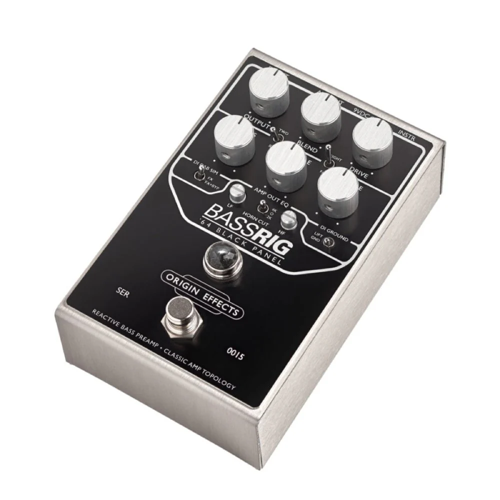 Origin Effects BassRIG 64 Black Panel Reactive Bass Preamp & DI Inspired by Fender Showman & Bassman Amp - Image 6