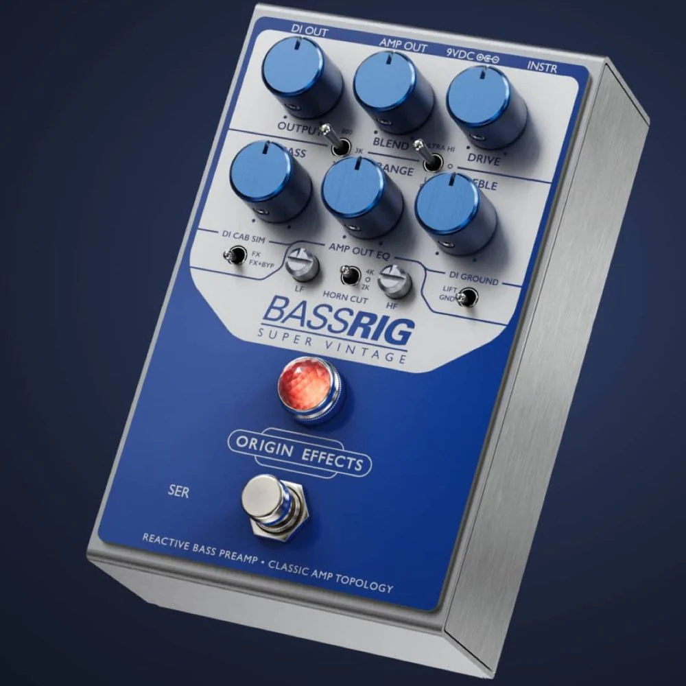 Origin Effects BassRIG Super Vintage Reactive Bass Preamp & DI Inspired by Ampeg SVT