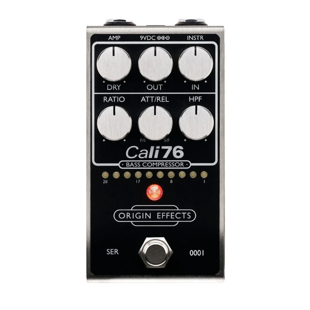 Origin Effects Cali76 BASS Compressor w/ Sidechain HPF Control Inspired by Urei 1176 Black