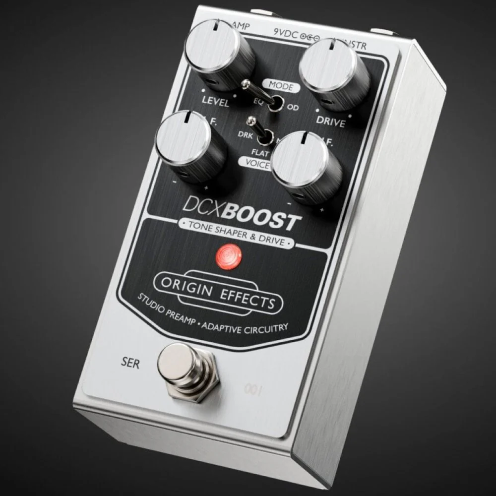 Origin Effects DCX Boost Tone Shaper & Overdrive w/ Adaptive Circuitry Inspired by UA 610 Studio Preamp
