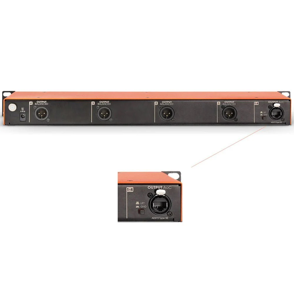 Palmer BRIDGE 4A 4 Ch Active DI Rack w/ Audio Over CAT (AoC) - Image 2
