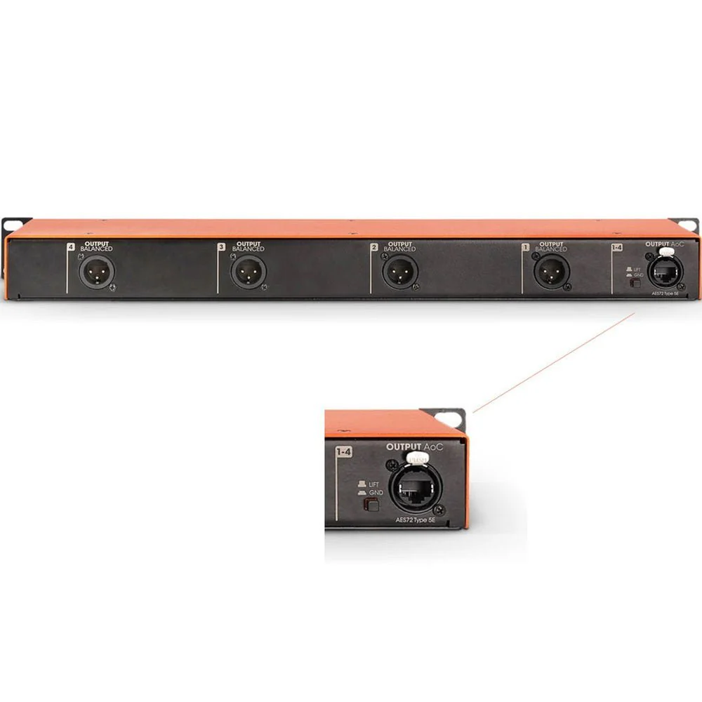 Palmer BRIDGE 4P 4 Ch Passive DI Rack w/ Audio Over CAT (AoC) - Image 3