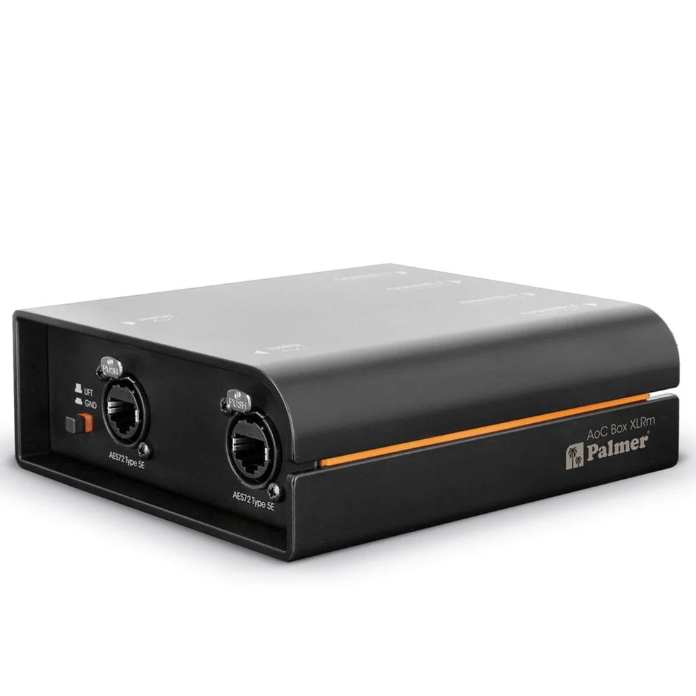 Palmer AOCBXLRM AoC Box XLRm Audio Over CAT Box From Ethercon To 4 XLR Male