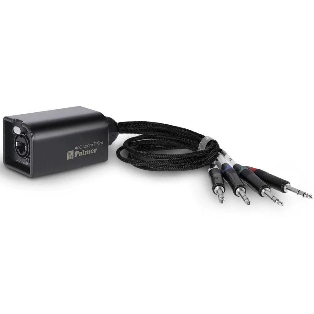 Palmer AOCLTRSM AoC Loom TRSm Audio Over CAT Loom From Ethercon To 4 X 1/4" TRS Jack