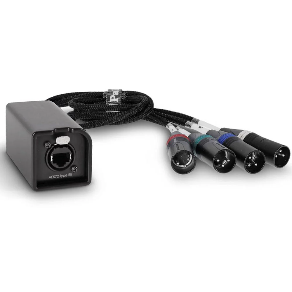 Palmer AOCLXLRM AoC Loom XLRm Audio Over CAT Loom From Ethercon To 4 XLR Male - Image 2