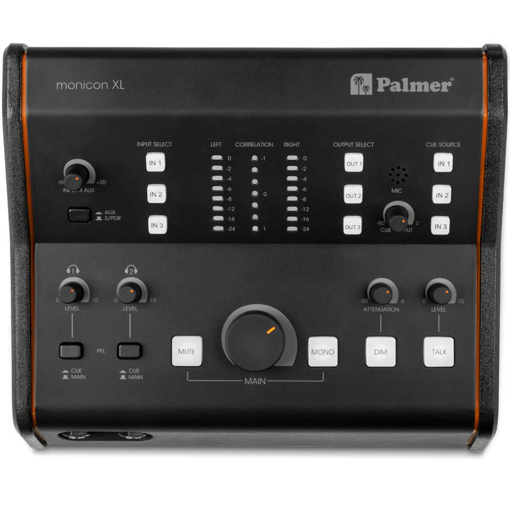 Palmer PMONICONXL MONICON XL Actrive Monitor Controller w/ 2x Headphone Out & Level Indicator - Image 3