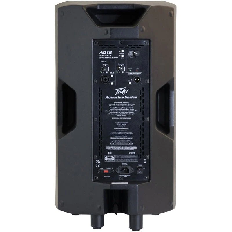 Peavey Aquarius Series "AQ12" Powered 1000W, Bi-Amped, 12" Loudspeaker with Bluetooth - Image 3