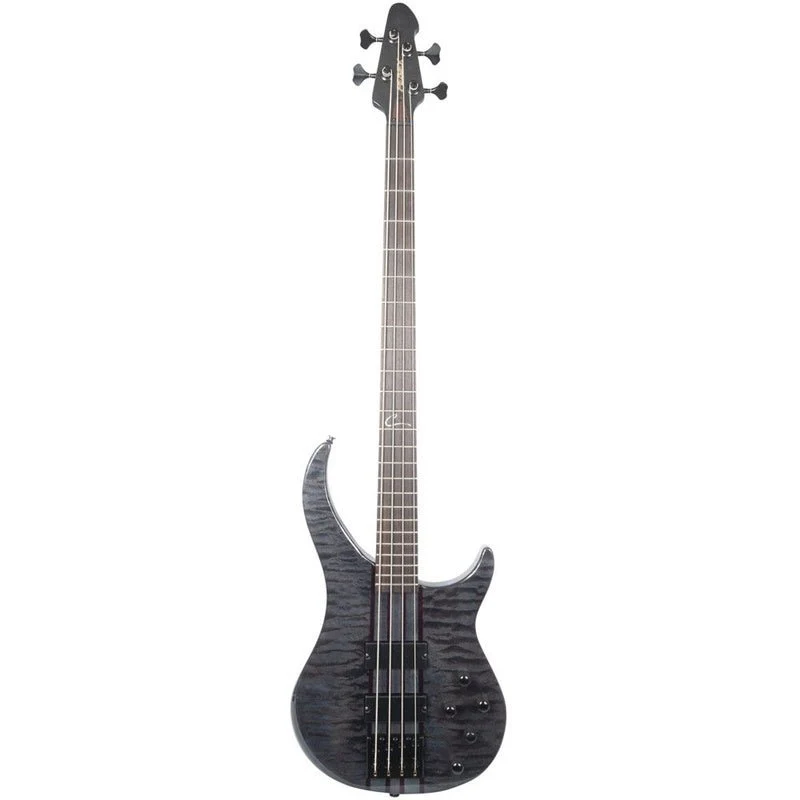 Peavey Cirrus Series 4-String Bass Guitar in Flame Maple Transparent Black