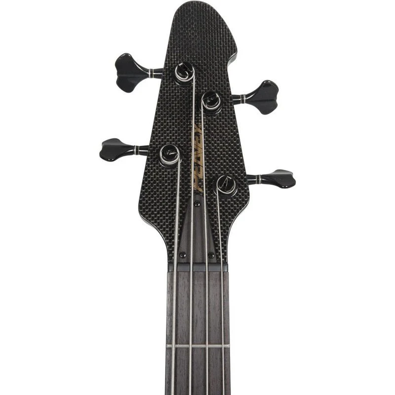 Peavey Cirrus Series 4-String Bass Guitar in Flame Maple Transparent Black - Image 7