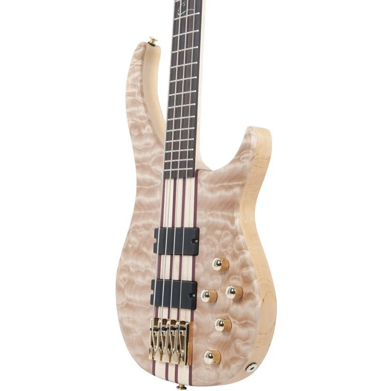Peavey Cirrus Series 4-String Bass Guitar in Quilt Maple Natural - Image 5