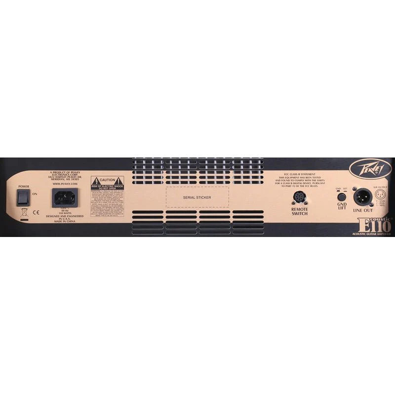 Peavey Ecoustic Series 100-Watt, 1 x 10" Acoustic Amp Combo with Foot Controller - Image 5