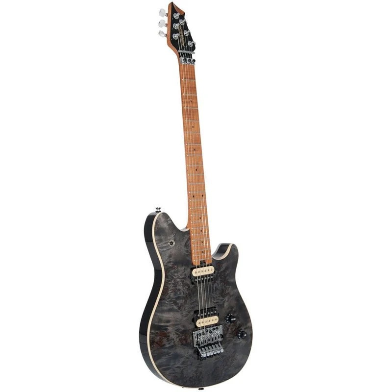 Peavey HP-2 Series Electric Guitar in Poplar Burl Transparent Black Finish - Image 5
