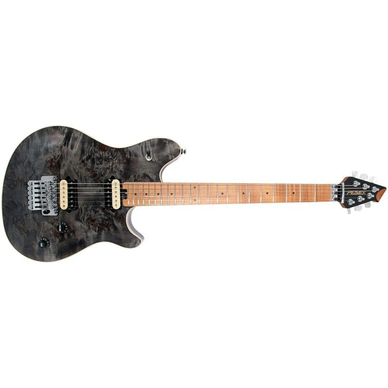 Peavey HP-2 Series Electric Guitar in Poplar Burl Transparent Black Finish - Image 7