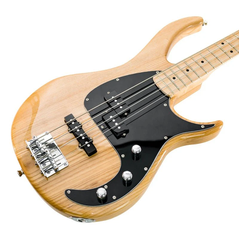 Peavey Milestone Series 4 String Bass Guitar in Natural - Image 3