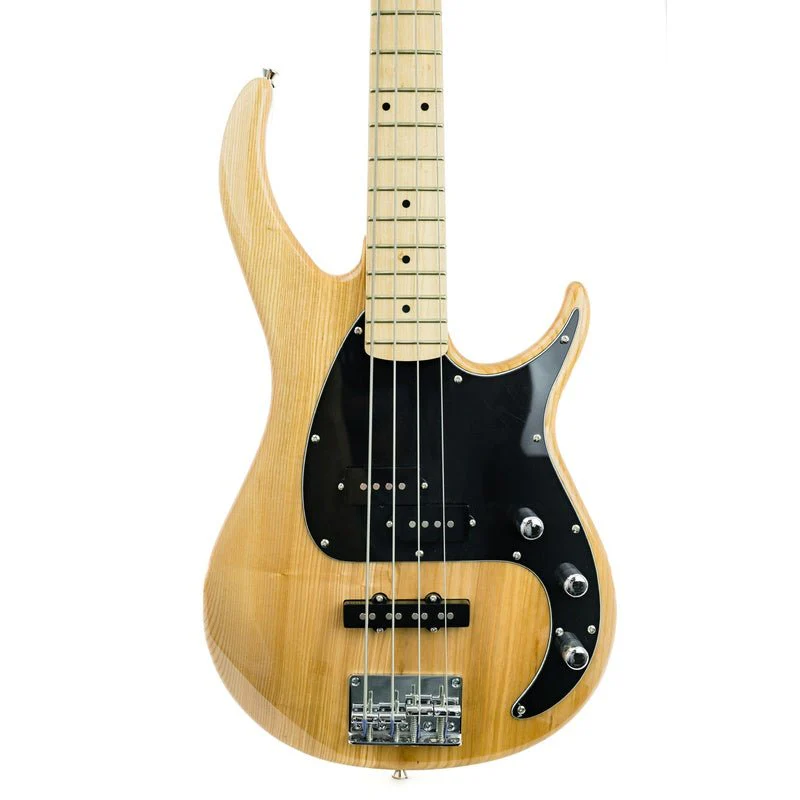 Peavey Milestone Series 4 String Bass Guitar in Natural - Image 4