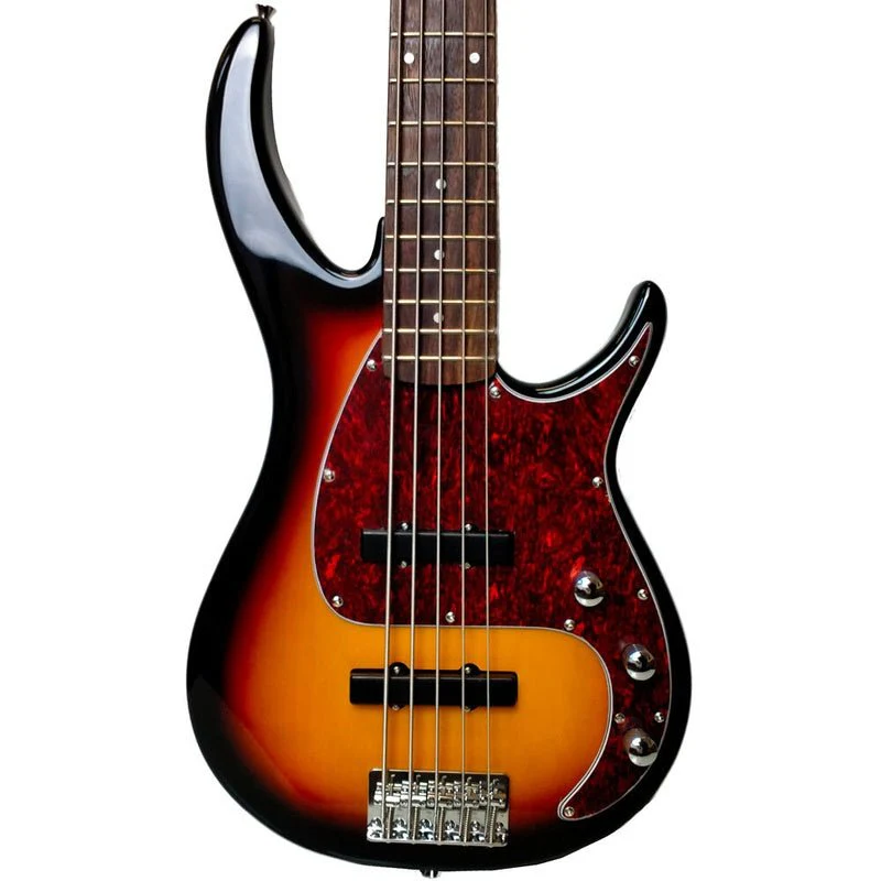 Peavey Milestone Series 5-String Bass Guitar in Sunburst - Image 3