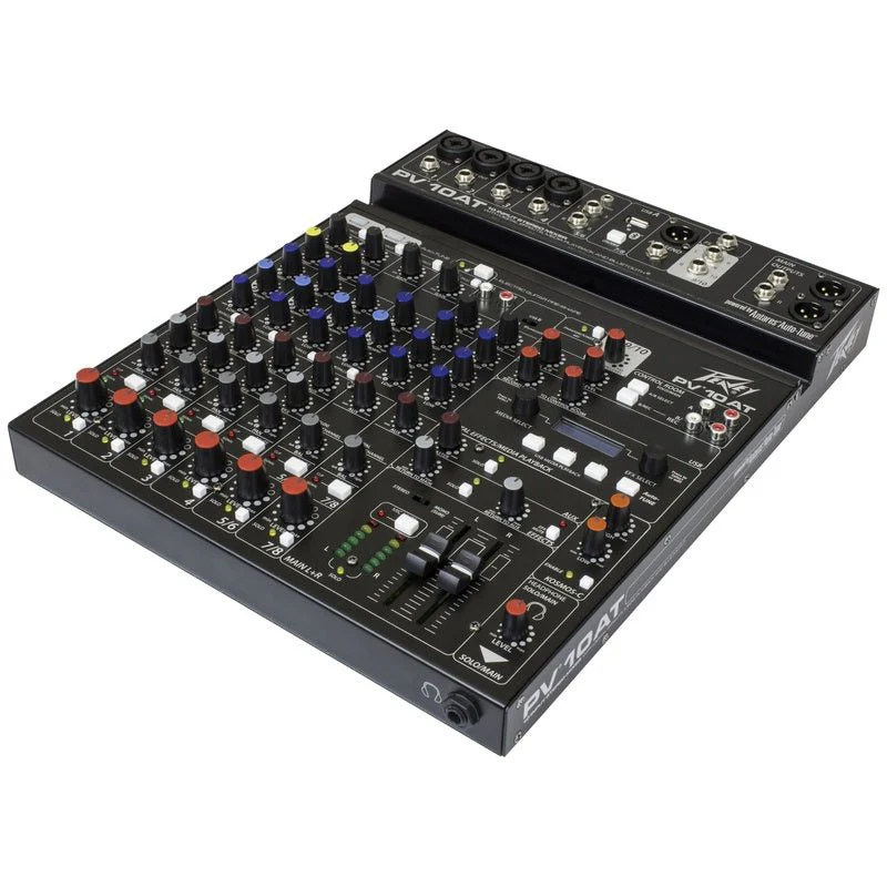 Peavey PV Series "PV-10AT" Compact 10-Channel Mixer with Bluetooth & Antares Auto-Tune - Image 3