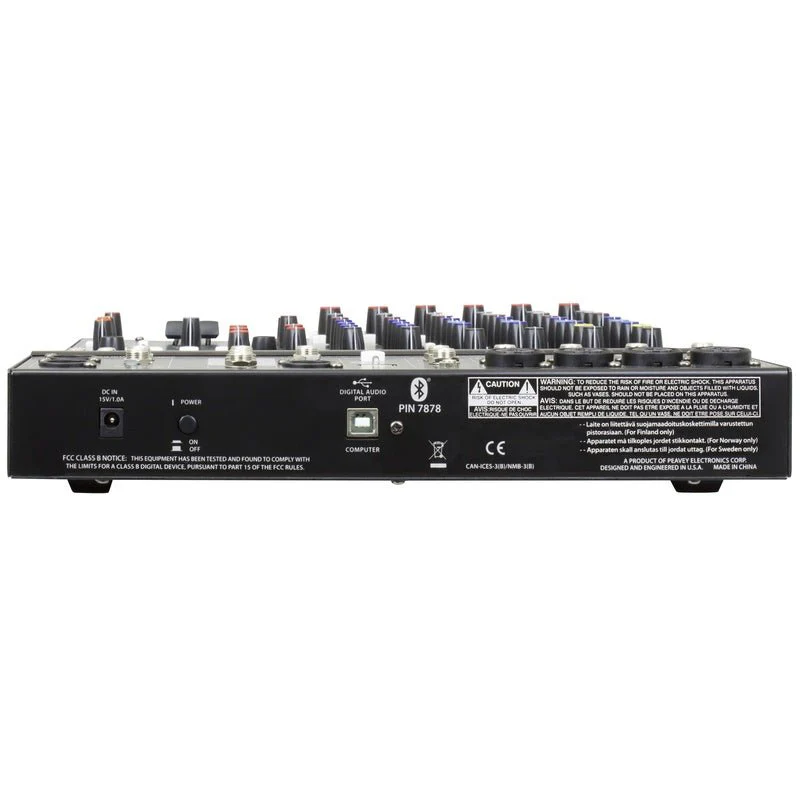 Peavey PV Series "PV-10AT" Compact 10-Channel Mixer with Bluetooth & Antares Auto-Tune - Image 4