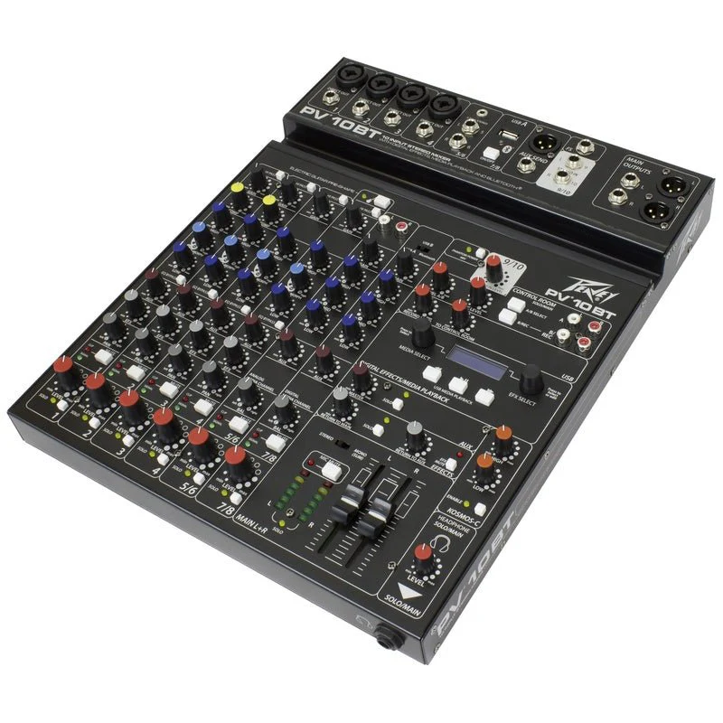 Peavey PV Series "PV-10BT" Compact 10-Channel Mixer with Bluetooth - Image 3