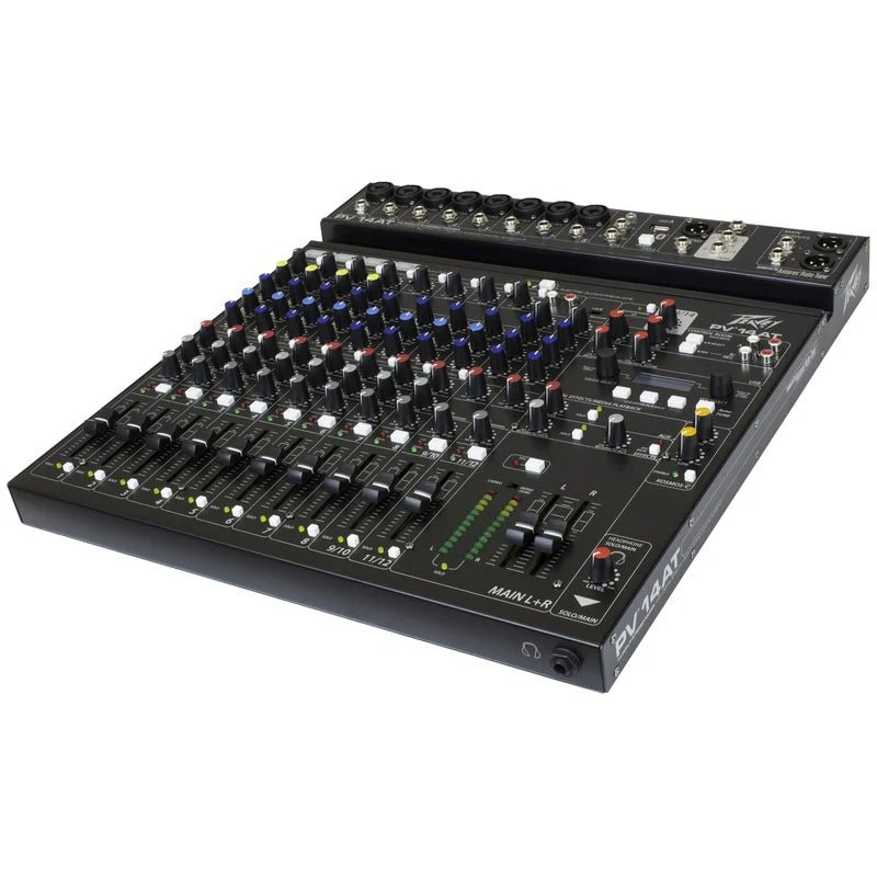 Peavey PV Series "PV-14AT" Compact 14-Channel Mixer with Bluetooth & Antares Auto-Tune - Image 3